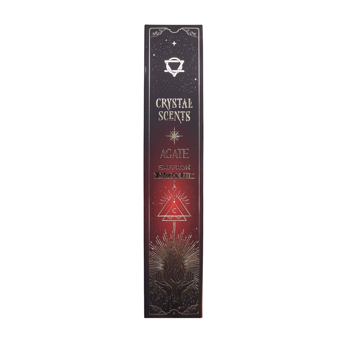 Cristal de ágata vermelha Aromas de cristal Incenso de purificação - Açafrão