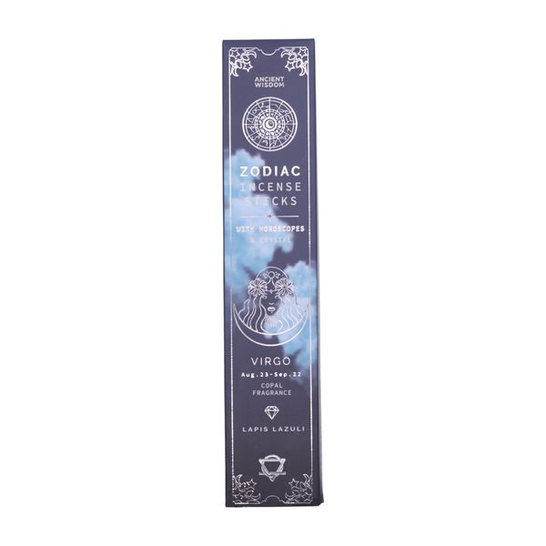 Copal Zodiac Gemstone Crystal Incense - Virgo