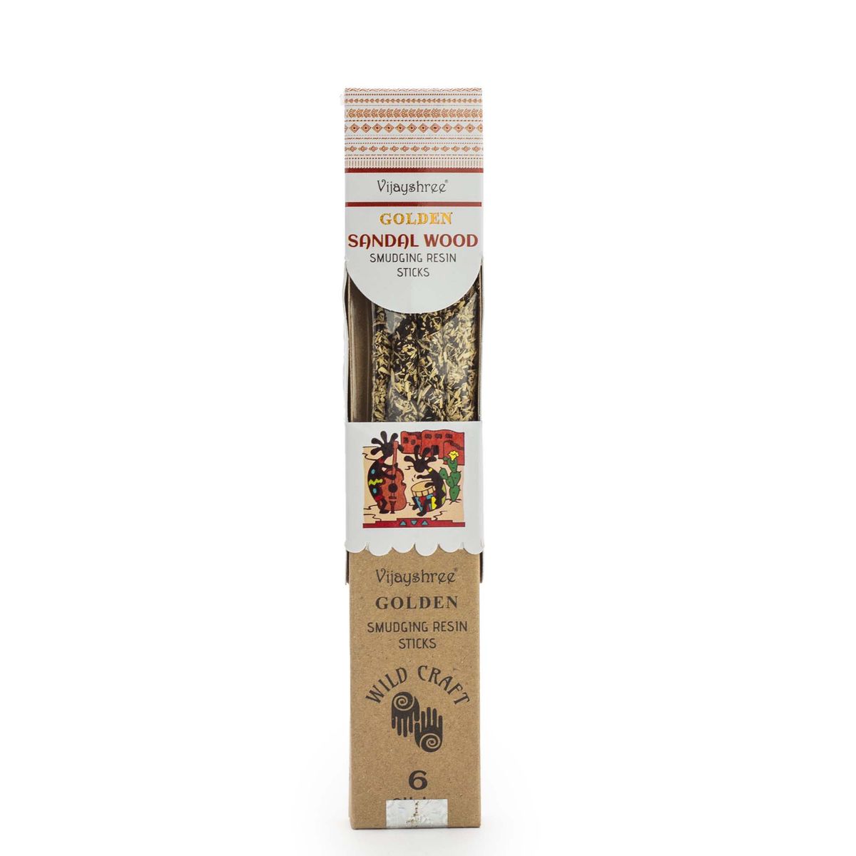 Bastões de resina de sândalo dourado para incenso - 30 g