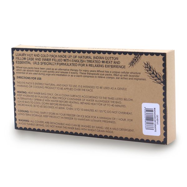 Подушка з Натуральної Бавовни та Juco для Очей у Подарунковій Коробці - Мадагаскарська Жирафа