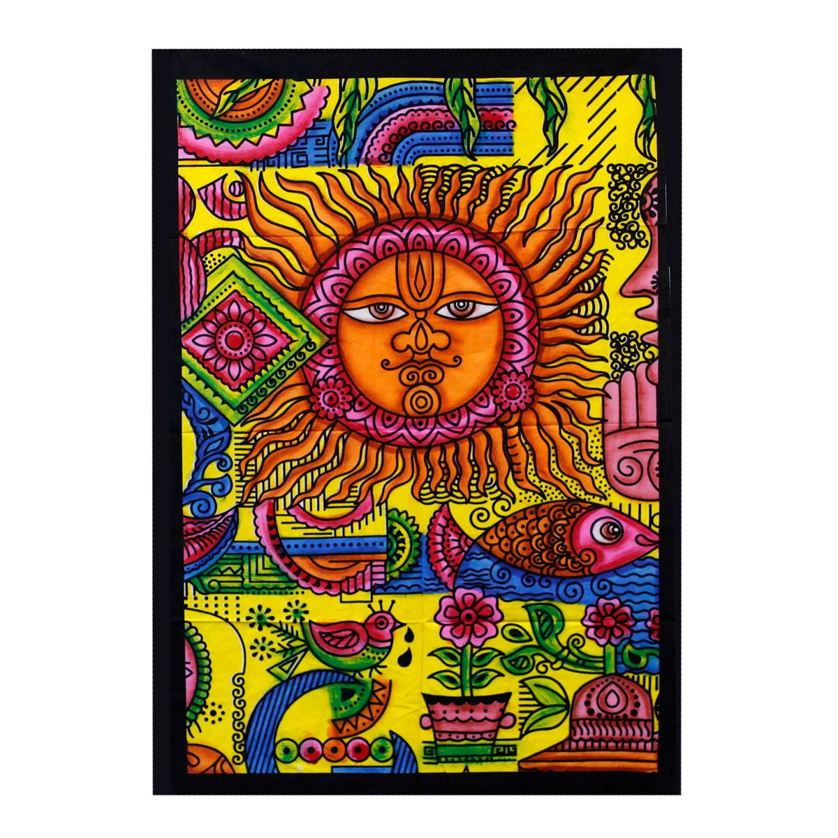 Decoração de parede em algodão - Sol