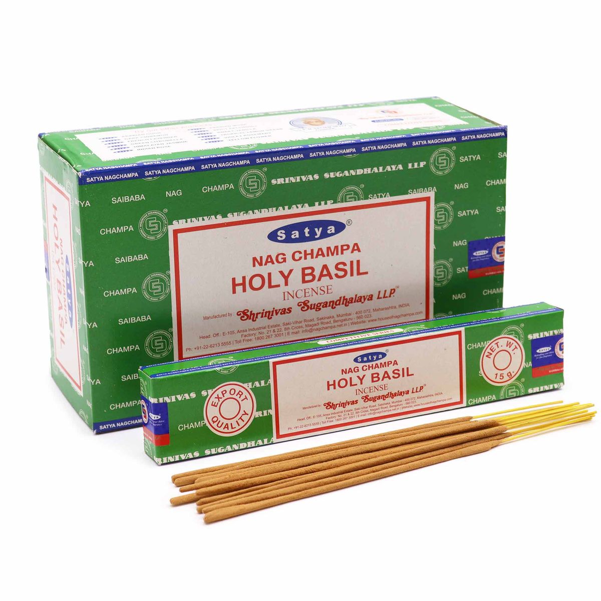 Varinhas de incenso Satya 15 g - Manjericão Sagrado