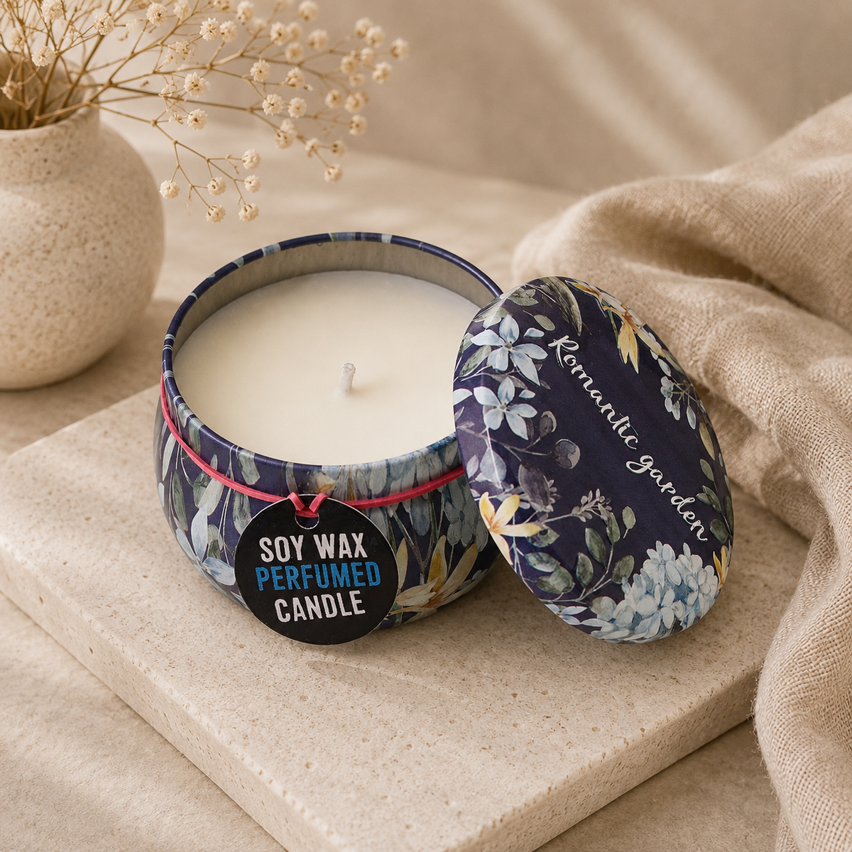 Art Tin Candles