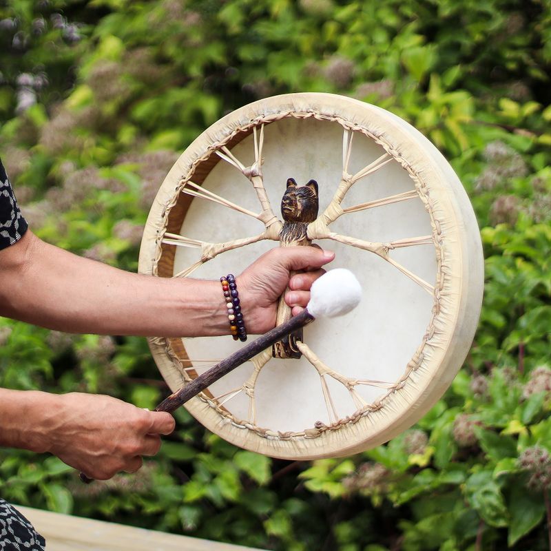 Spirit of the Bear - Shaman Drum & Stick - Tunable - 40cm
