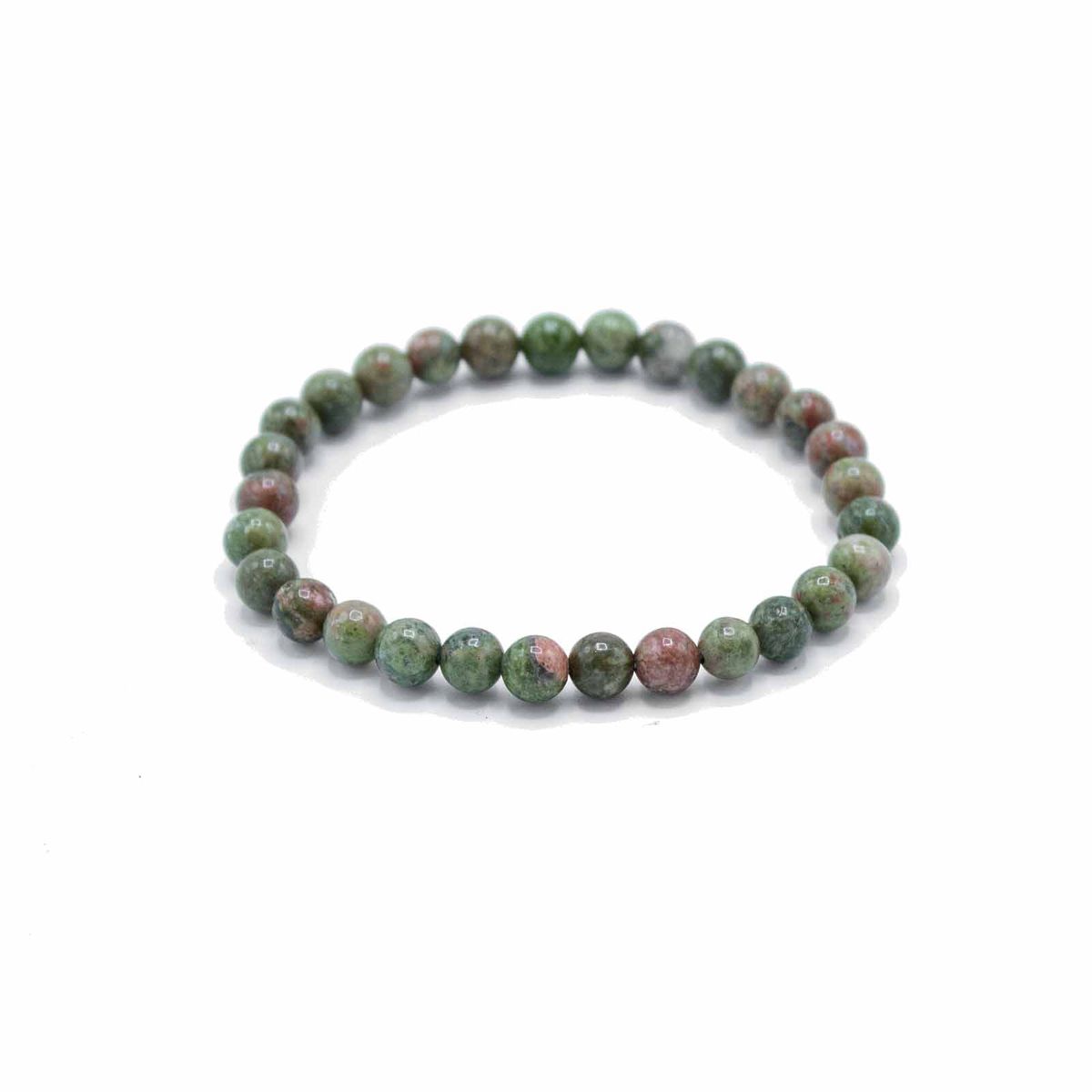 Pulseira de Manifestação com Pedras Preciosas - Jaspe Verde - Crescimento