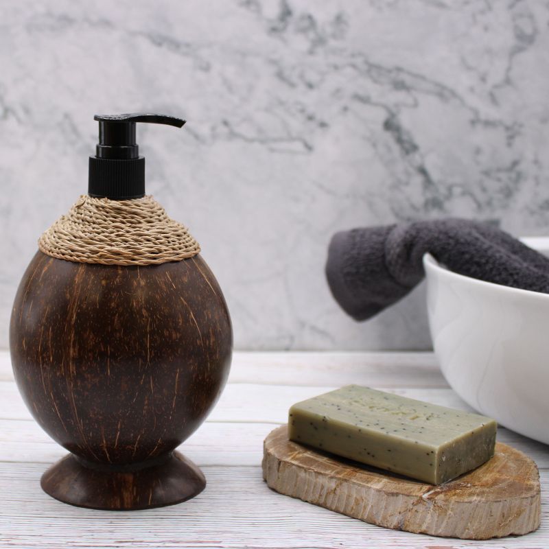 Distributeur de Savon Naturel en Noix de Coco - 200ml aprox.