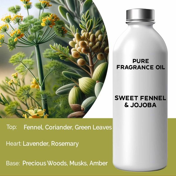 Söt Fänkål & Jojoba Ren Doftolja - 500ml
