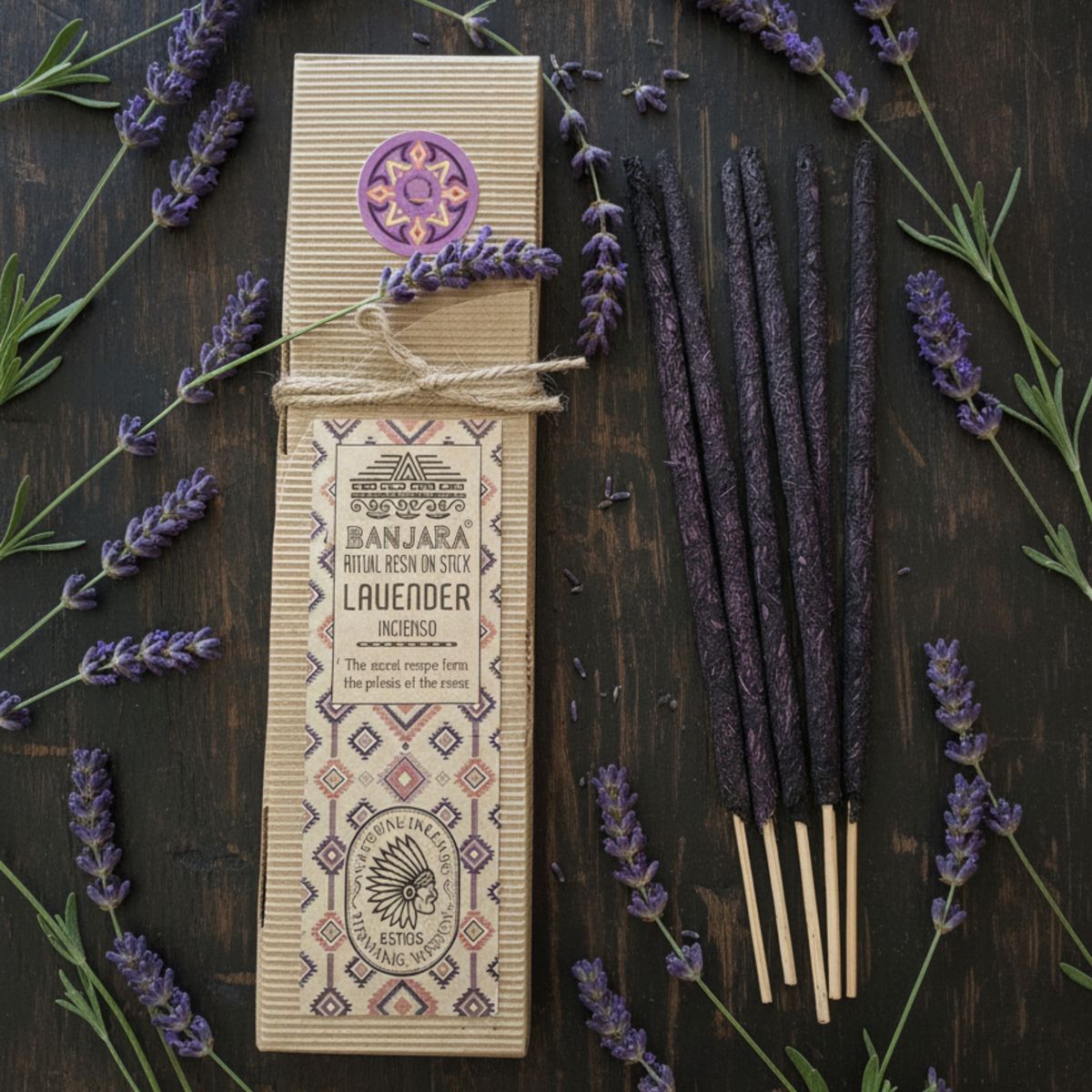 Resina ritual em bastão - lavanda