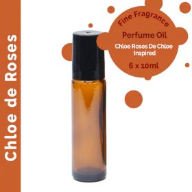 Roll-on d'Huile de Parfum 10ml - Chloe de Roses - Marque Blanche