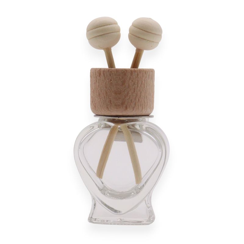 Clear- Car Diffuser Vent Attach Bottles - 8ml - (3 assorted designs x 4)