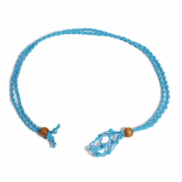 Collier à cordon pour pierre précieuse 45 cm/18 pouces - Bleu