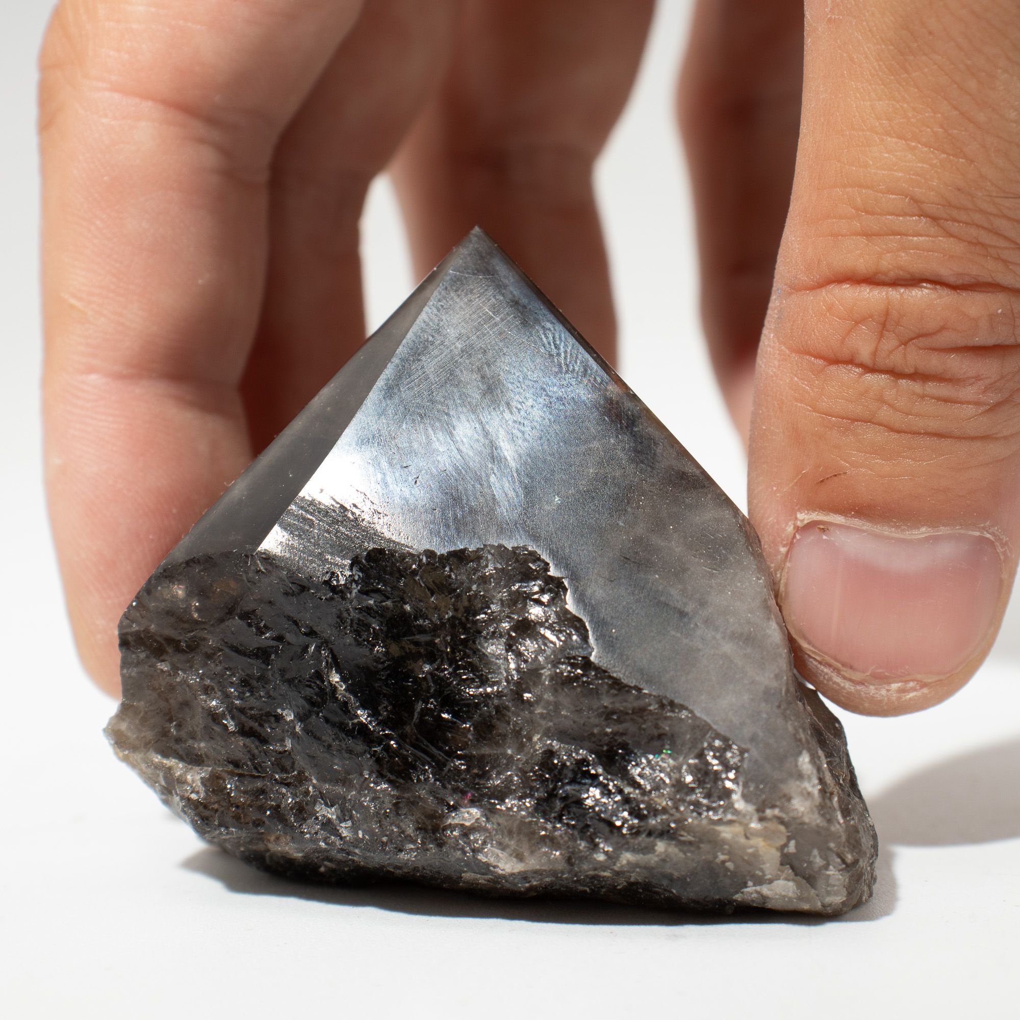Pontas de Pedras Naturais (0,7kg) - Quartzo Fumado (aprox. 5-6 peças)