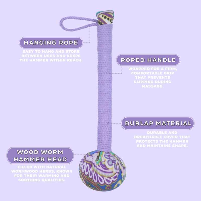 Wormwood Massage Hammer - Purple