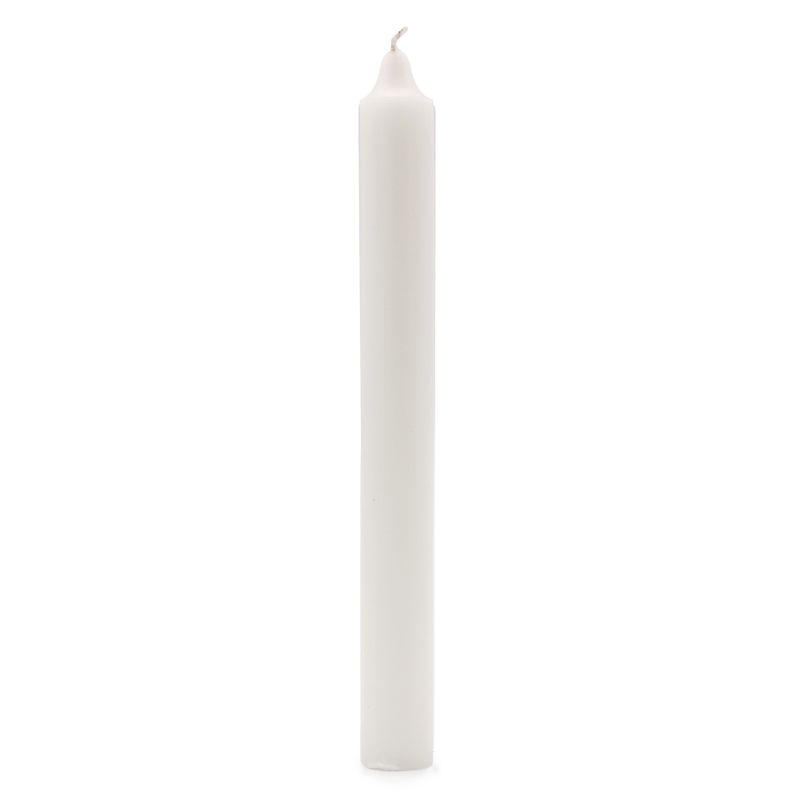 Bulk Solid Colour Dinner Candles - Rustic White - Pack of 100