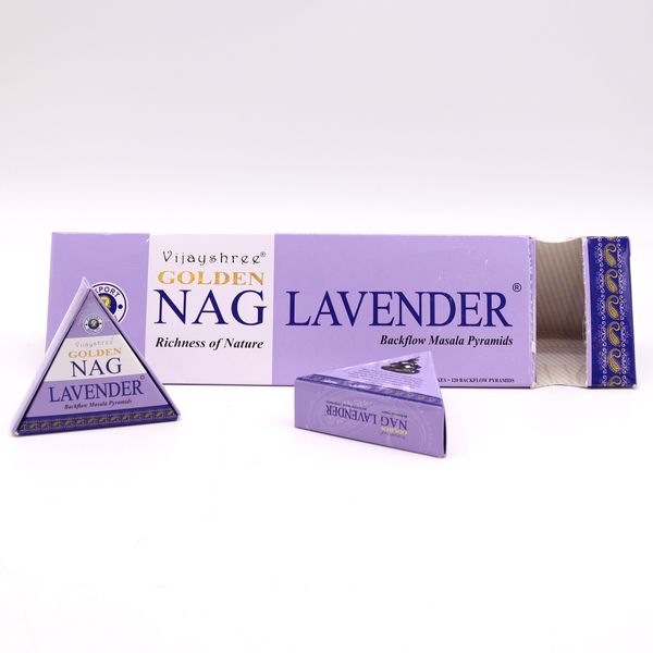Cône d'Encens à flux inversé - Lavande 42g Jumbo Golden Nag