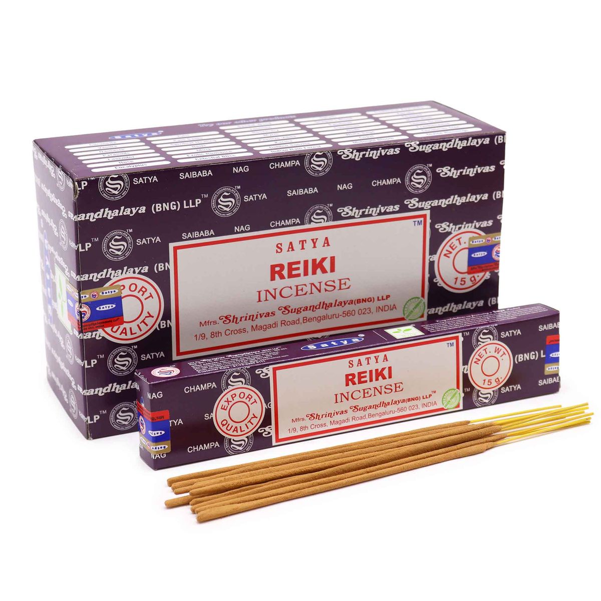 Bastões de incenso Satya 15 g - Reiki