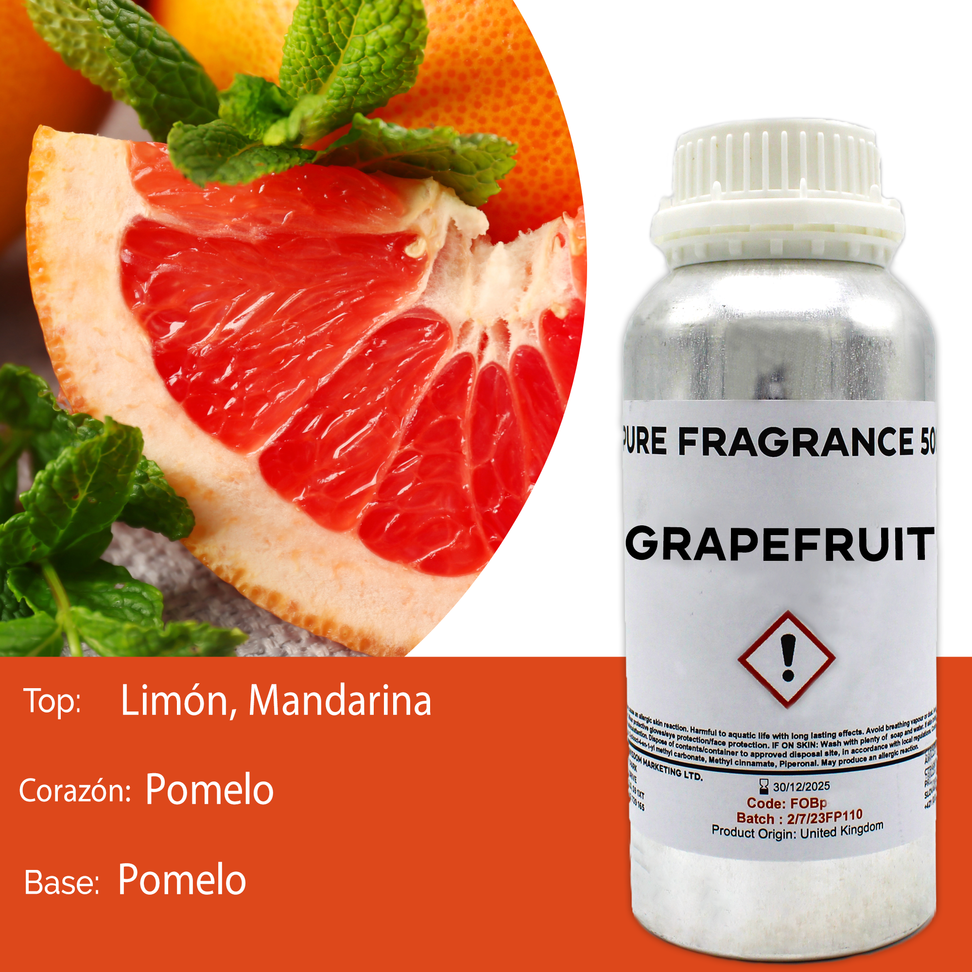 Aceite de Fragancia 500ml - Pomelo