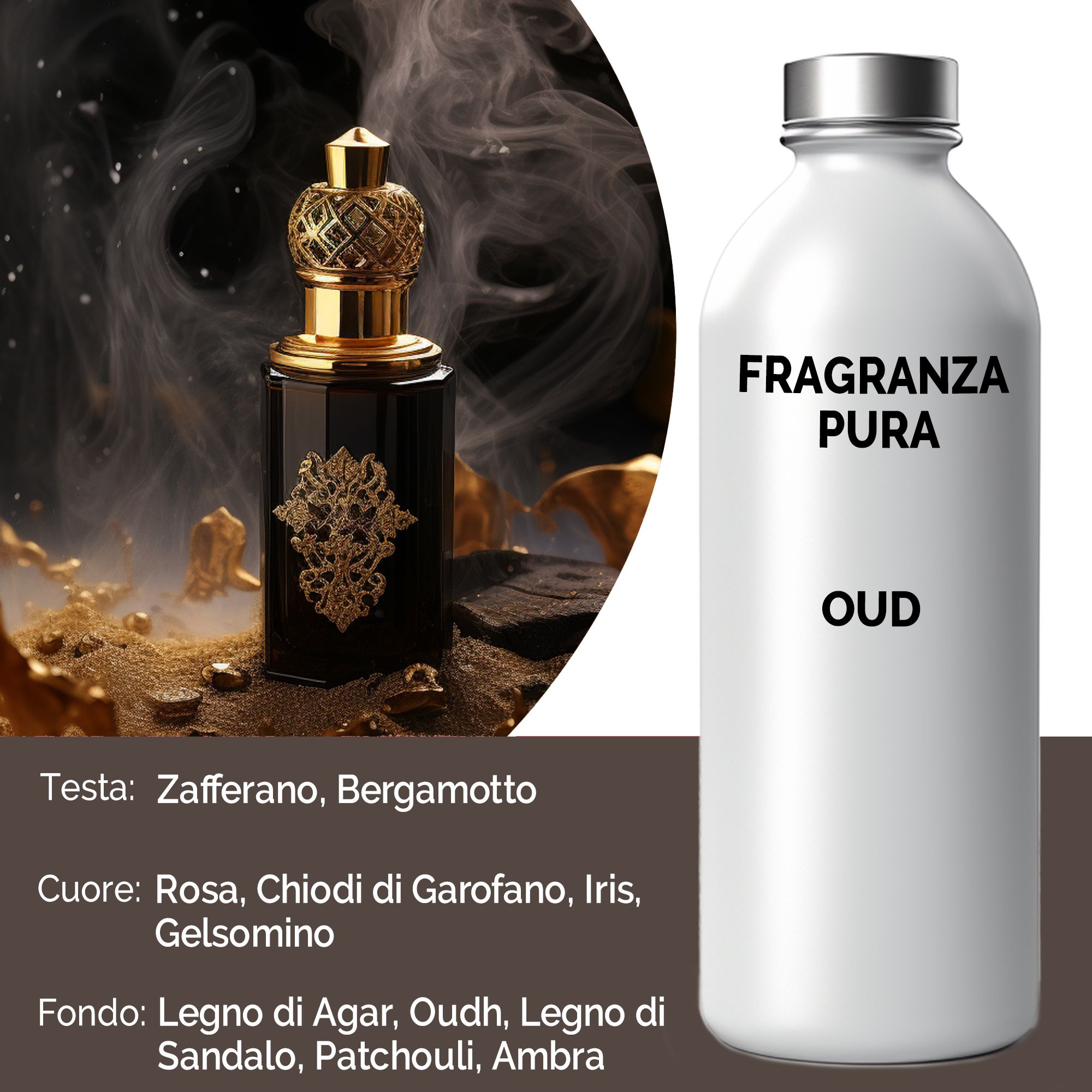 Fragranza Pura 500ml - Oud