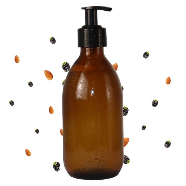 300мл - Небрандиран Ароматен Гел-Сапун за Ръце и Тяло - Къпина и Бадем