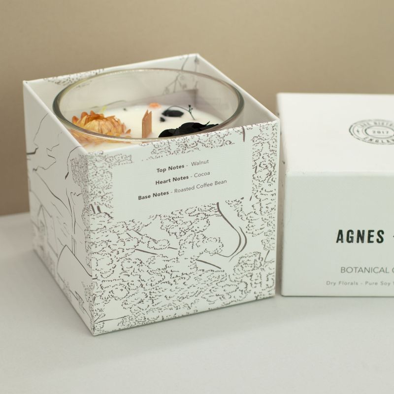 Agnes + Cat Extra Large  Crackle Soy Candle - Lakeland Mocha