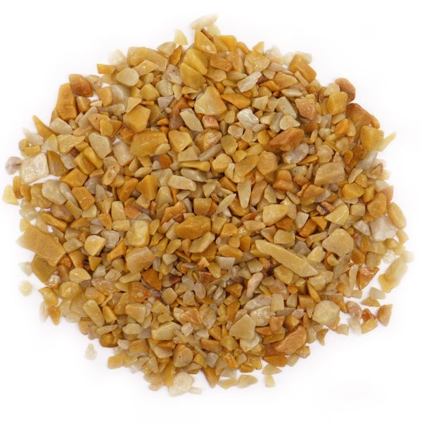 Chips de cuarzo dorados y chips de gemas a granel - 1 kg