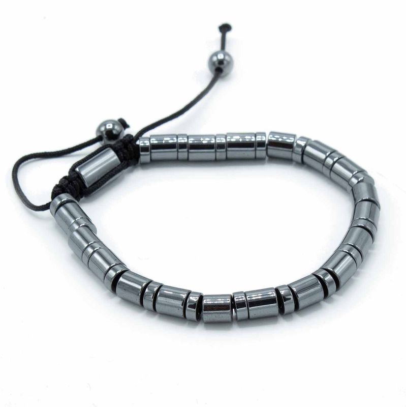 Bracelets Shamballa Hématite Magnétique - Cylindres et Cercles
