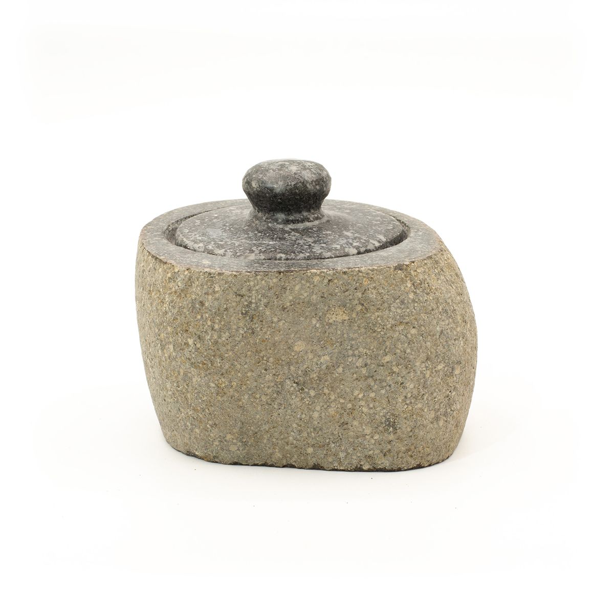 Vaso de pedra de rio natural para enraizamento - Pequeno (aprox. 9x7 cm)
