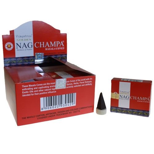 Box of 12 paco 15g Golden Nagchampa Cone