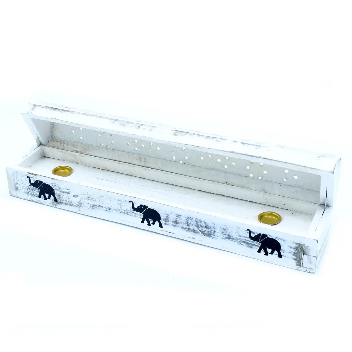 White Washed Incense Holder - Smoke Box — Incense · GlowDuty apothecary