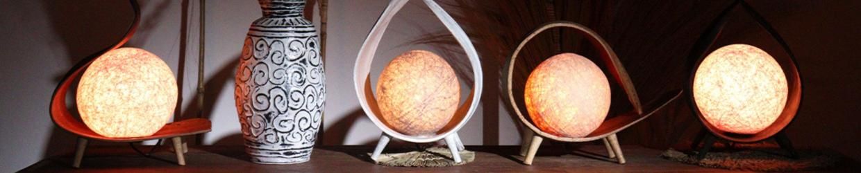 Natural Coconut Leaf Lamps