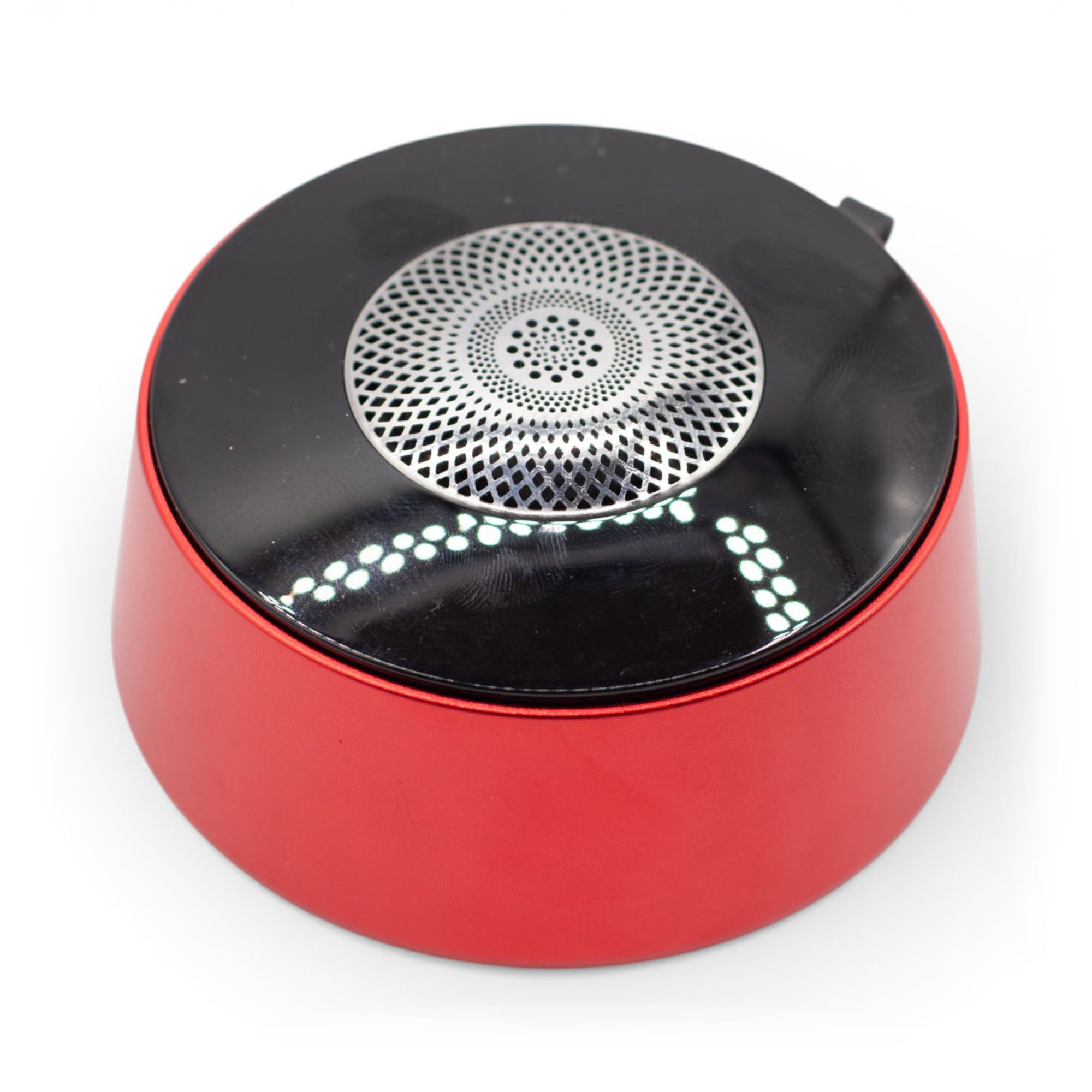 Mini altavoz con efecto de iluminación Mandela rojo