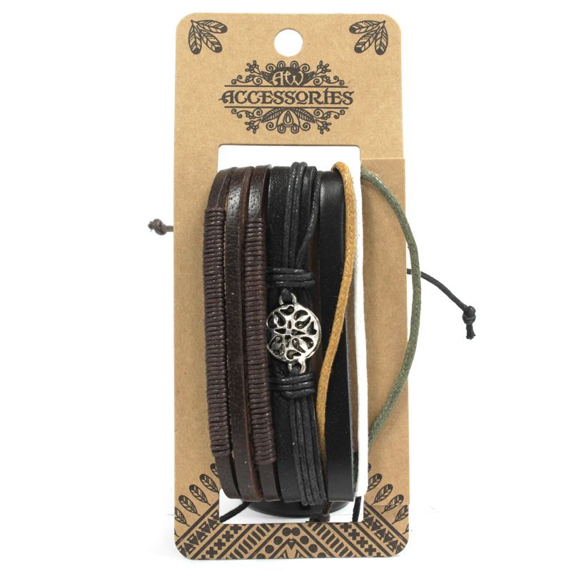 Set de Bracelet pour Homme - Sombre (assortis)