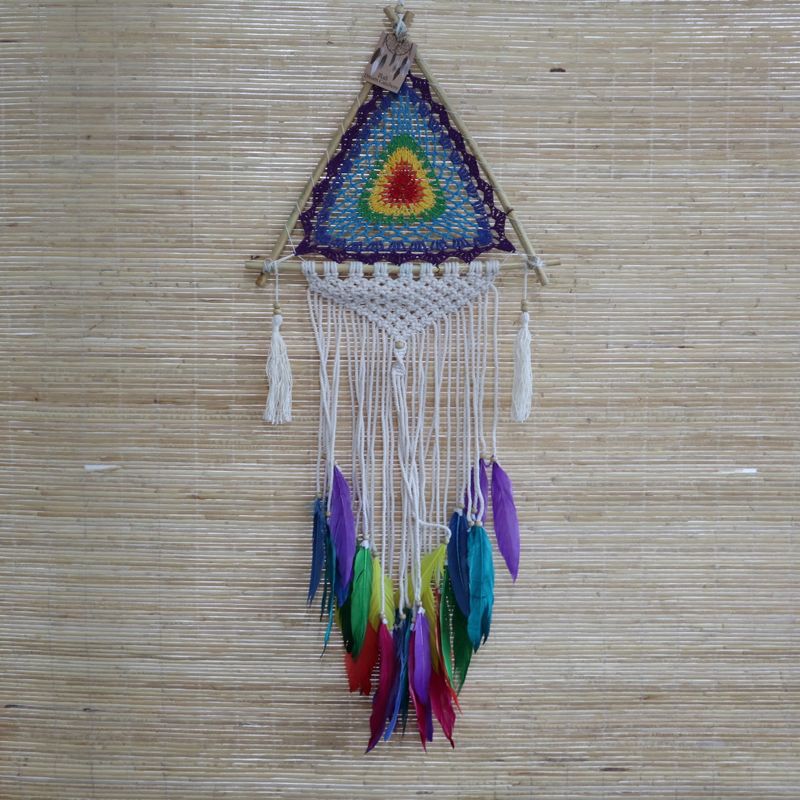Attrape Rêve de Bali - Med Pyramide Multi