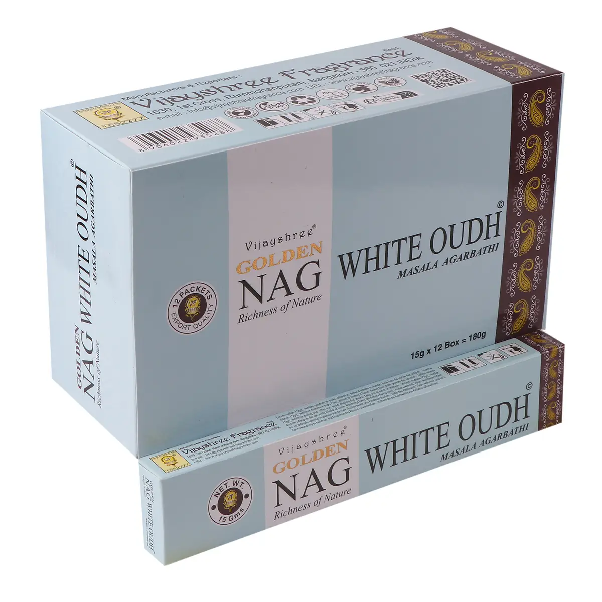 15g Golden Nag - White OUdh — Incense · GlowDuty apothecary