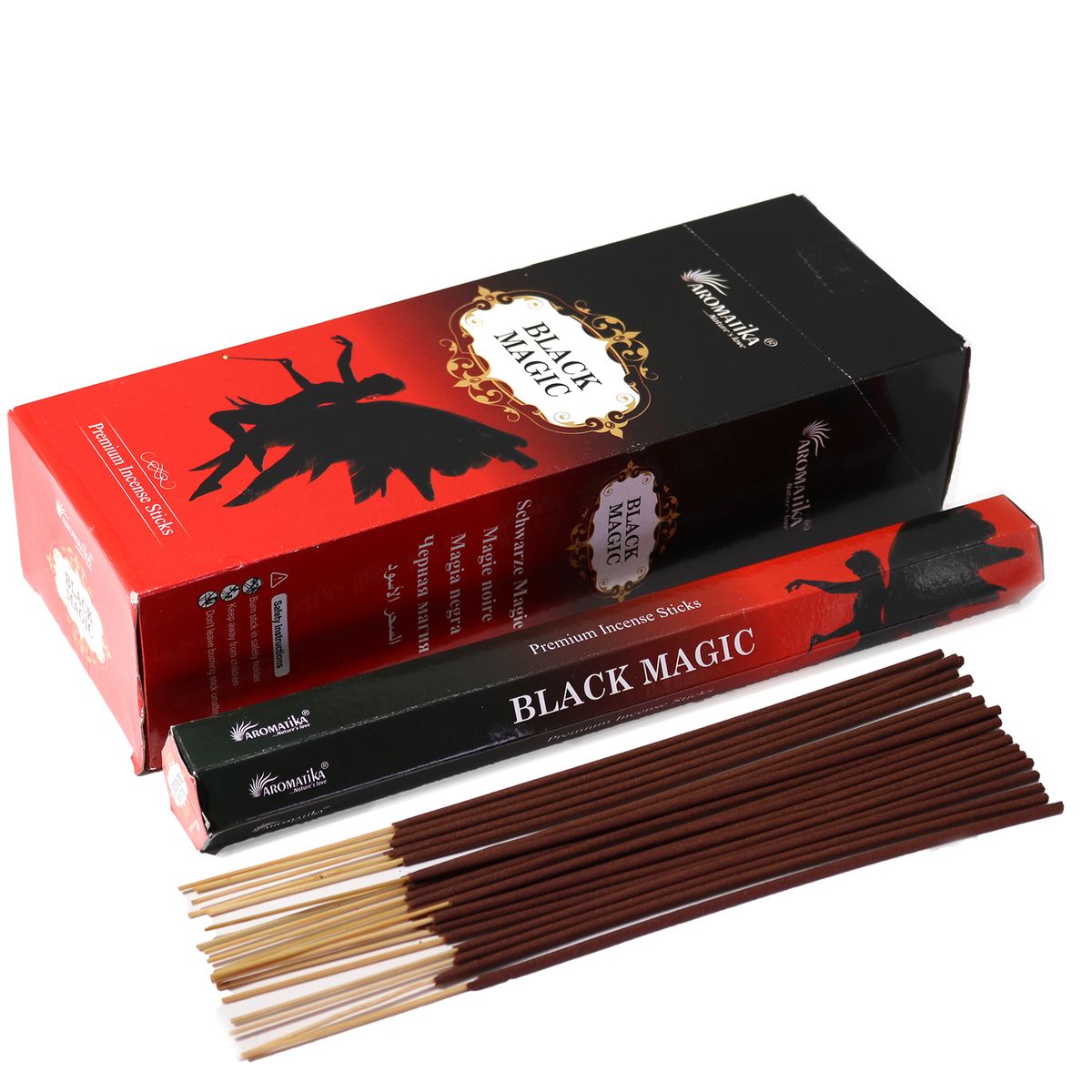 Incenso hexagonal sem carvão Aromatika - Magia preta