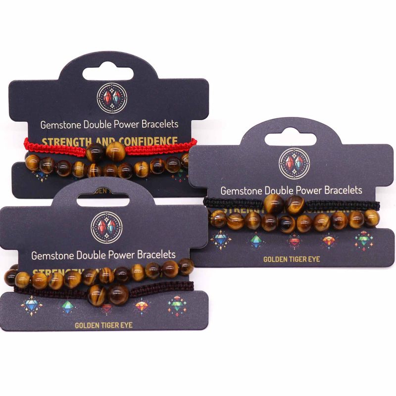 Bracelets de pierres double pouvoir - Oeil de tigre