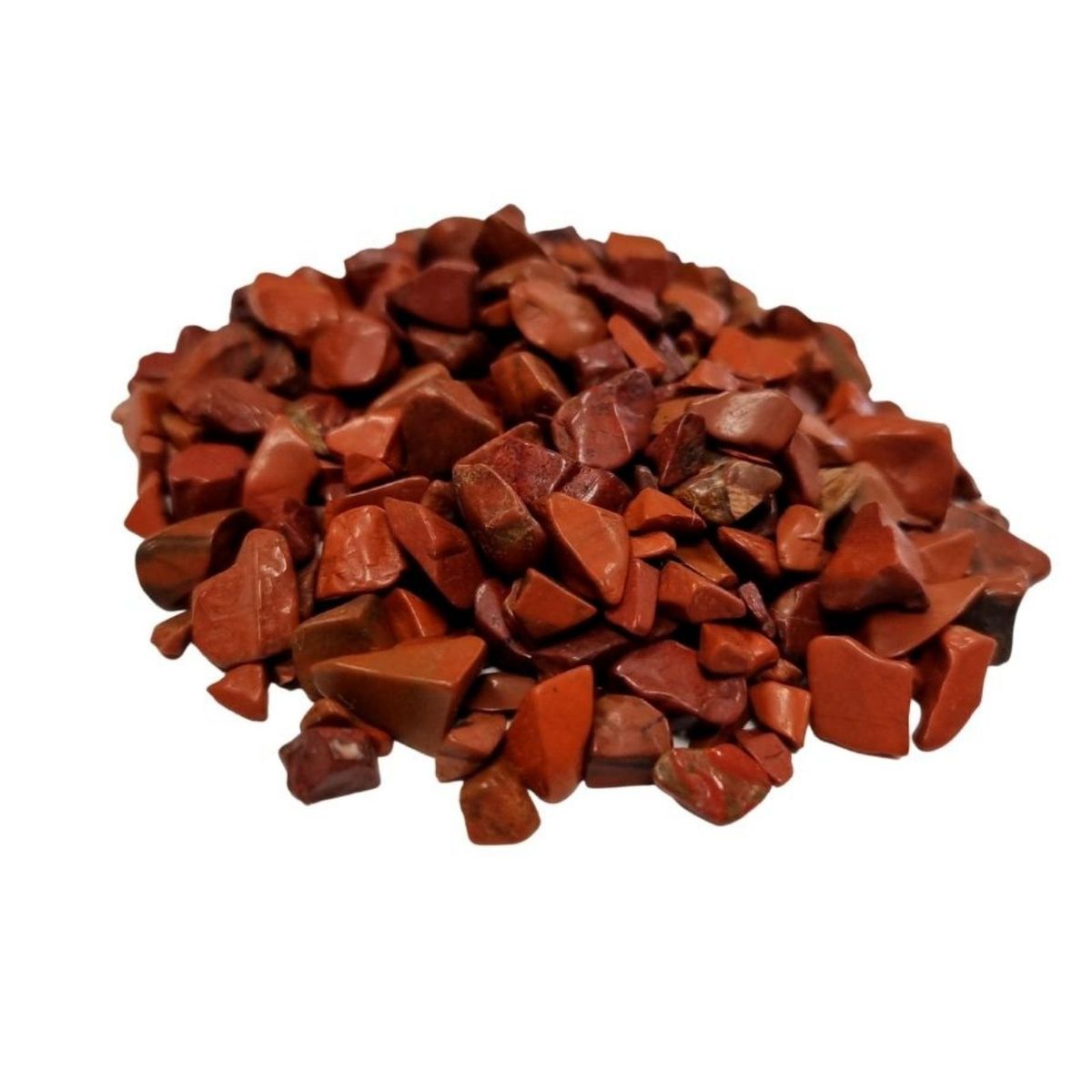 Pedaços de pedra preciosa de jaspe vermelho a granel - 1 kg