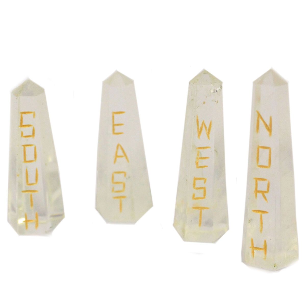 Conjunto de pedras de quartzo Pontos cardeais