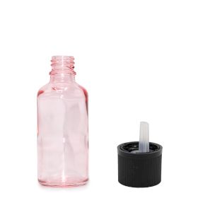 10ml Sticlă Roz cu Pipetă - Cu Capac cu Picurător cu Siguranță pentru Copii