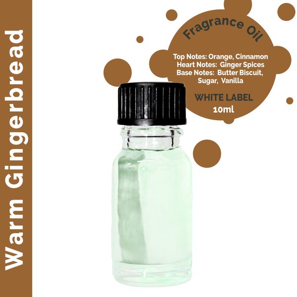 Warm Gingerbread Fragrance Oil 10ml - White Label