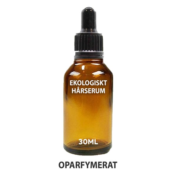 Ekologiskt Hårserum Utan Etikett 30ml - Oparfymerat