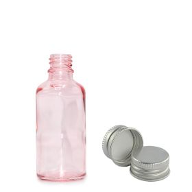 10ml Sticlă Roz cu Pipetă - Cu Capac din Aluminiu