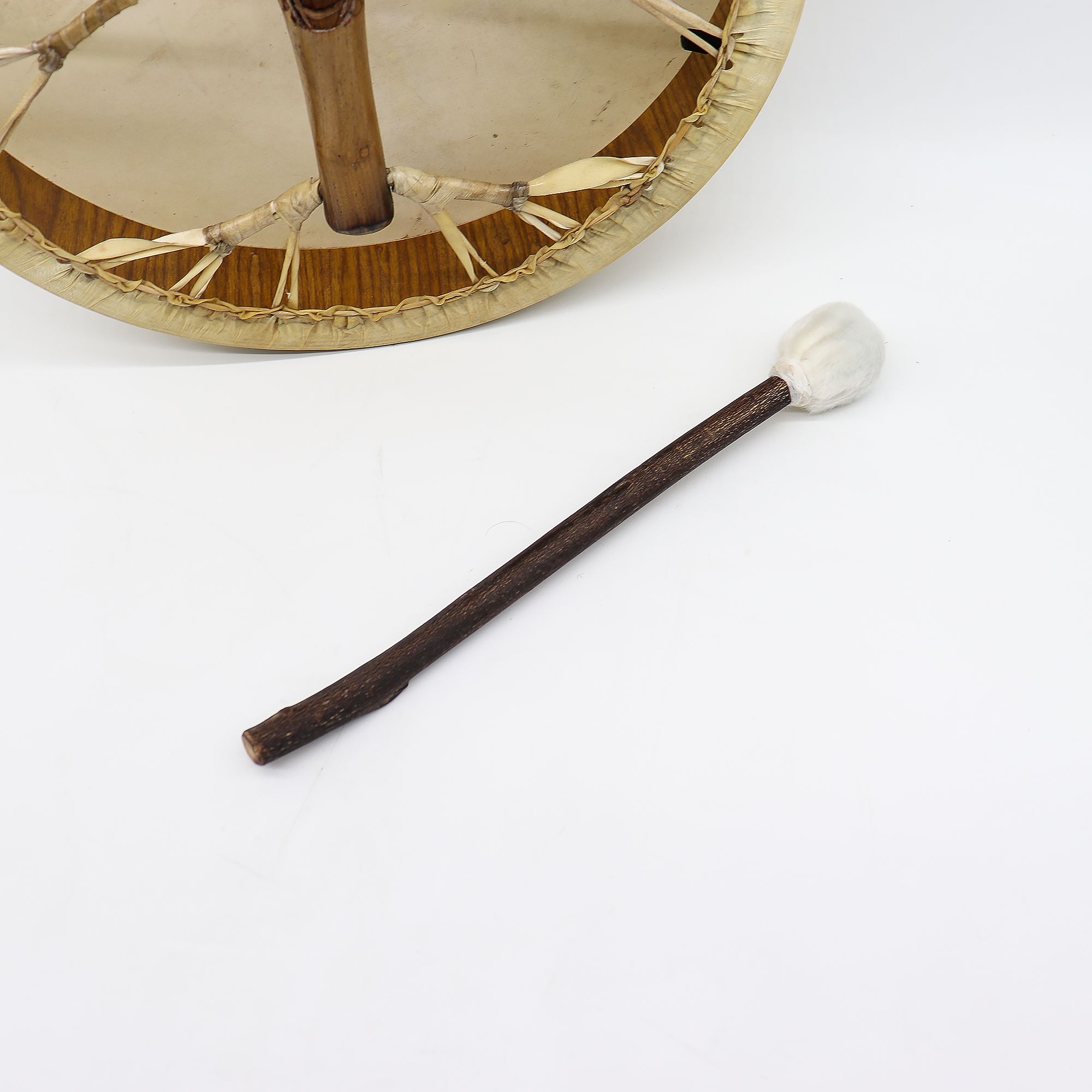 Tambor Xamânico Espírito do Dragão + Baqueta – Afinável – 40 cm