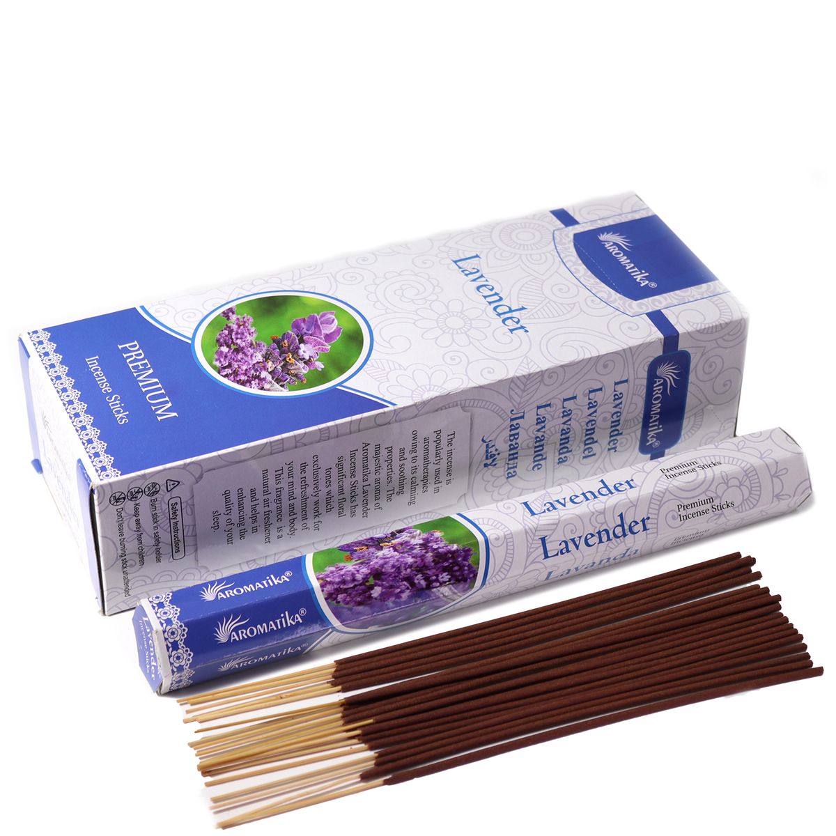 Incenso hexagonal sem carvão Aromatika - Lavanda