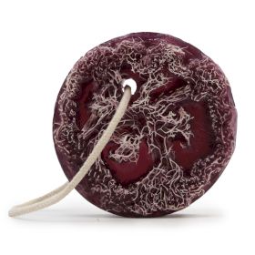 Savon Exfoliant Fruité sur Corde - Raisin Violet WL