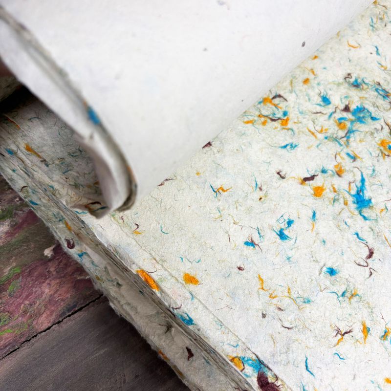 Lokta Craft / Wrapping Paper (51x76cm) - Mixed Floral Cotton