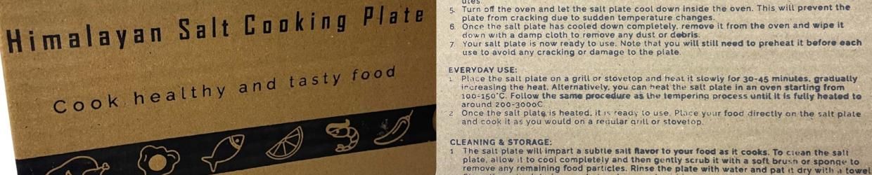 Himalayan Salt Cooking Plates