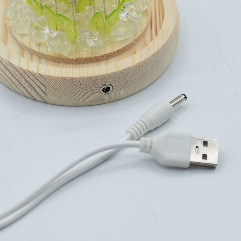 Градински купол със флорално сияние - 20 слънчогледа - LED USB