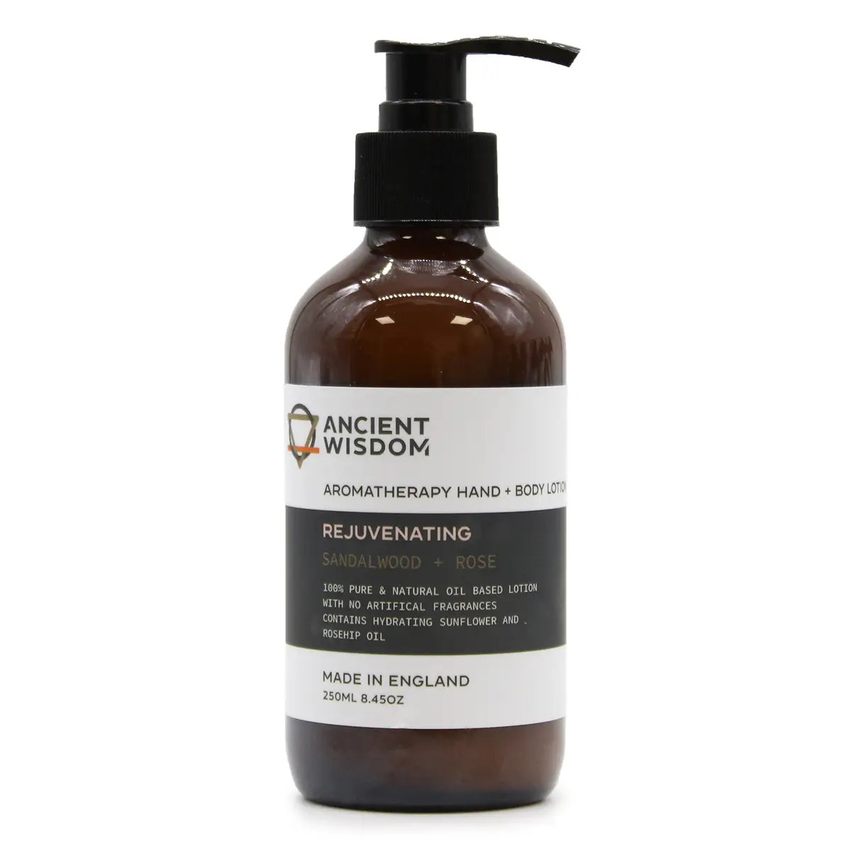 Sandalwood & Rose Hand & Body Lotion 250ml — Body · GlowDuty apothecary
