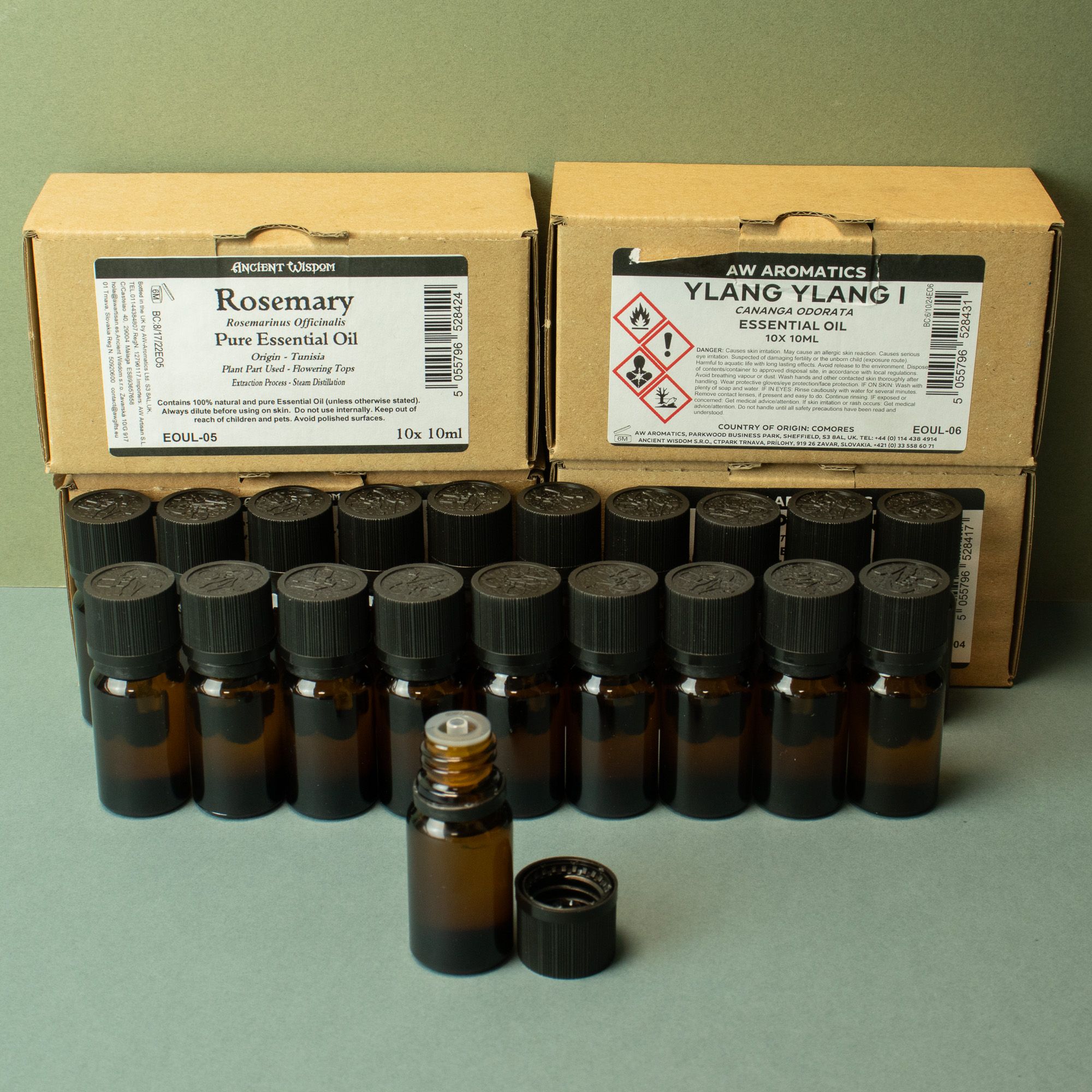 10x 10ml Etherische Olie Merkloos